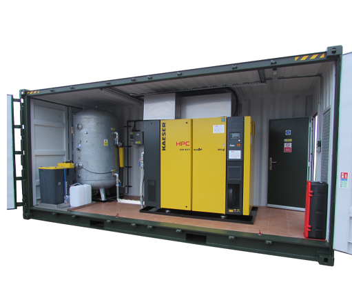 Factair compressed air systems in containers